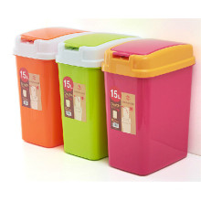 Rectangle Healthy China Seller Push Plastic Household Waste Bin